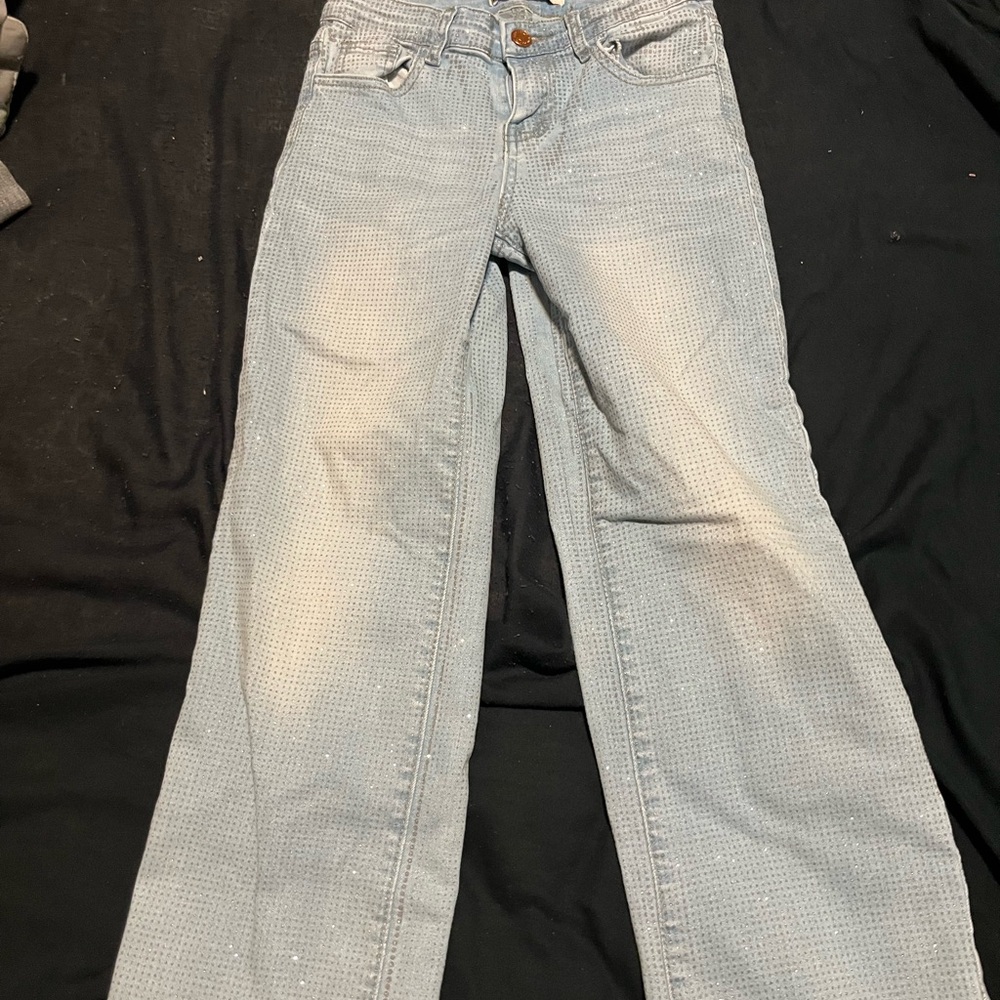 Kids Light Blue Sparkle Jeans